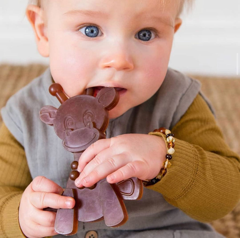 The Little Bamber - Natural Rubber & Baltic Amber Teething Toy