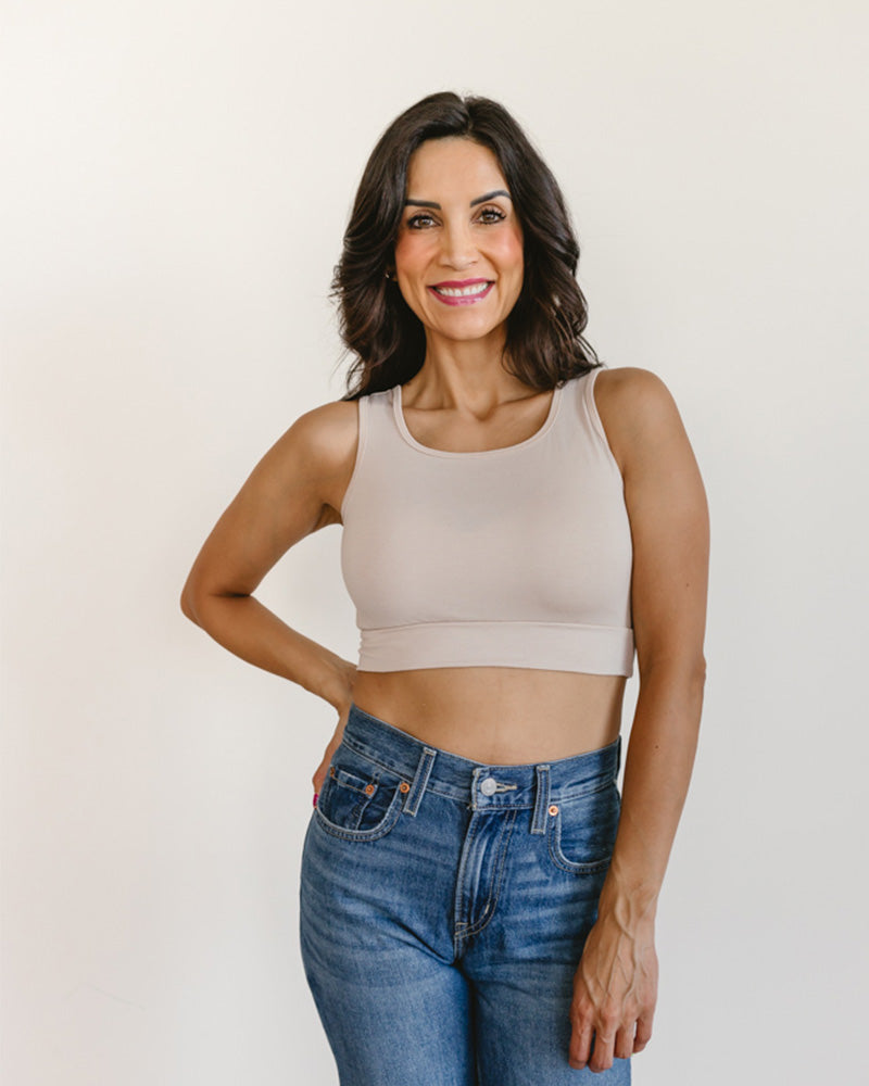 Classic Wide Strap Tank Halftee