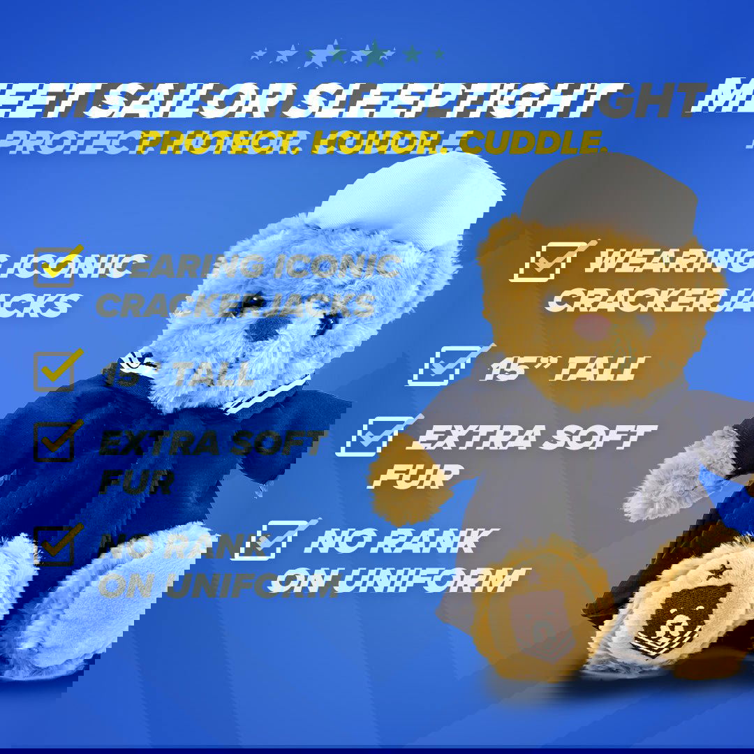 Sailor Sleeptight - Navy Teddy Bear