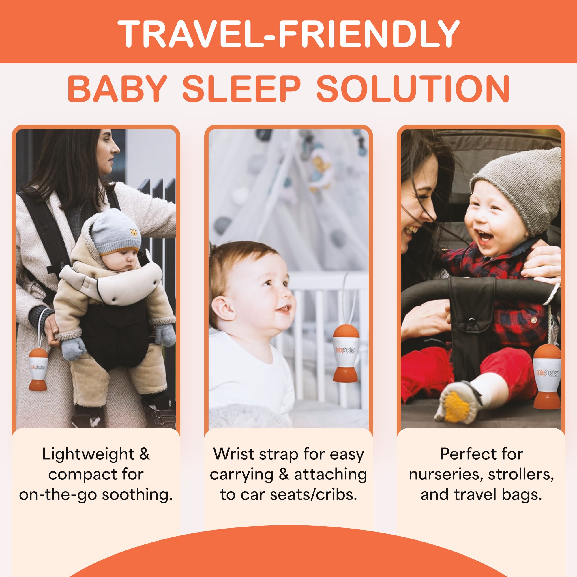 Baby Shusher Sound Machine – Real Human Shushing Sound for Newborn Sleep & Soothing