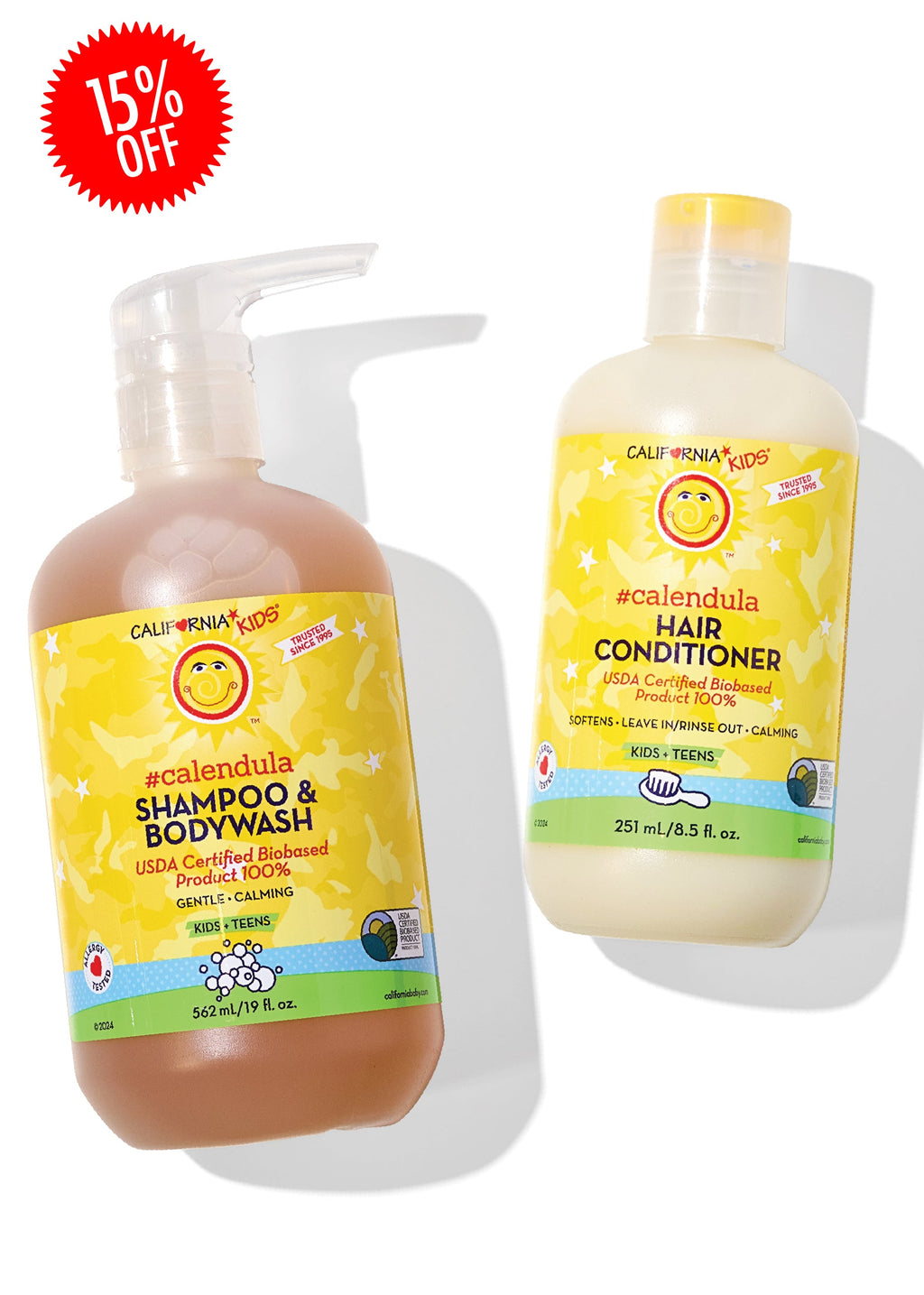 Kids #Calendula™ Shampoo + Conditioner Bundle